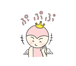 little wimp devil and little cute angel sticker #11211109