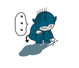 little wimp devil and little cute angel sticker #11211111