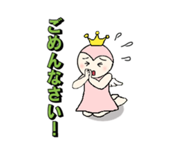 little wimp devil and little cute angel sticker #11211114