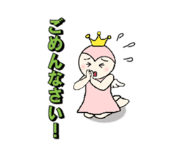 little wimp devil and little cute angel sticker #11211114