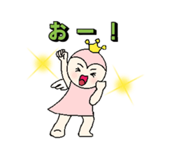 little wimp devil and little cute angel sticker #11211117