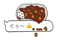 fun curry fascinating word sticker #11211219