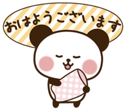 Kind message panda sticker #11212161