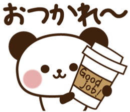 Kind message panda sticker #11212172