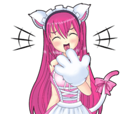 Rina Kawaii Cat Girl (English) sticker #11212204