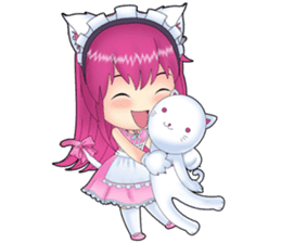 Rina Kawaii Cat Girl (English) sticker #11212227