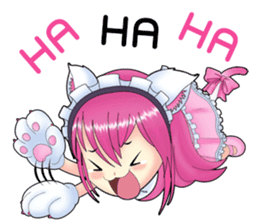 Rina Kawaii Cat Girl (English) sticker #11212232