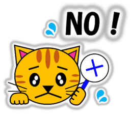 Tora (tiger cat) "The cats 4" sticker #11213053