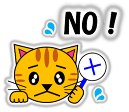 Tora (tiger cat) "The cats 4" sticker #11213053