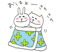 usatan and nekotan 2 sticker #11213404