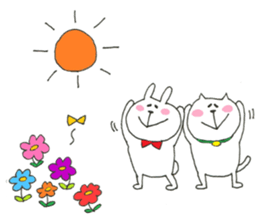 usatan and nekotan 2 sticker #11213415