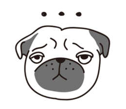 Mr.Pug , Stop nagging(Chinese) sticker #11213646
