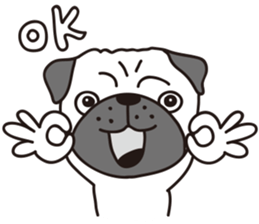 Mr.Pug , Stop nagging(Chinese) sticker #11213648