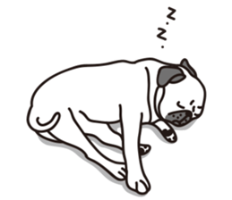 Mr.Pug , Stop nagging(Chinese) sticker #11213657