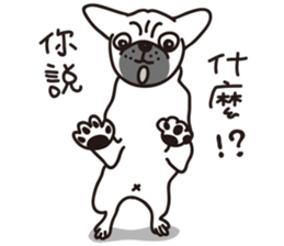Mr.Pug , Stop nagging(Chinese) sticker #11213662