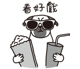 Mr.Pug , Stop nagging(Chinese) sticker #11213676