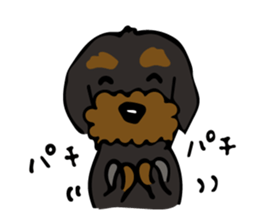 The wire dachshund which is a fatty3 sticker #11214286
