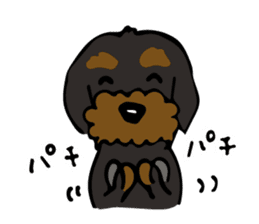 The wire dachshund which is a fatty3 sticker #11214286