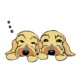 The wire dachshund which is a fatty3 sticker #11214288