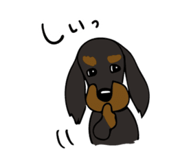 The wire dachshund which is a fatty3 sticker #11214296