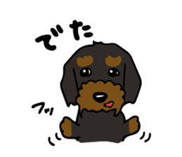 The wire dachshund which is a fatty3 sticker #11214298