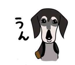 The wire dachshund which is a fatty3 sticker #11214300