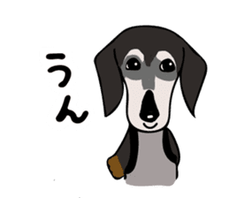 The wire dachshund which is a fatty3 sticker #11214300