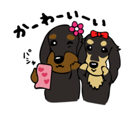 The wire dachshund which is a fatty3 sticker #11214310