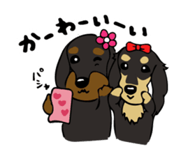 The wire dachshund which is a fatty3 sticker #11214310