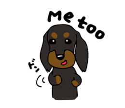 The wire dachshund which is a fatty3 sticker #11214316