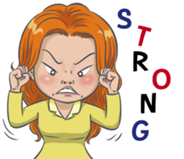 "JUGEE" Office Girl sticker #11216207