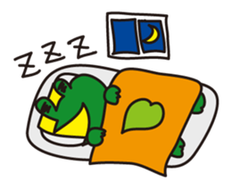Nohohon Lazy Frog sticker #11216275