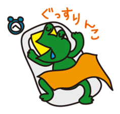 Nohohon Lazy Frog sticker #11216276