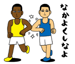 Poker face of athletes sticker #11216616