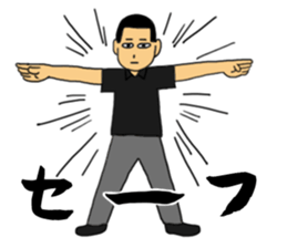 Poker face of athletes sticker #11216626