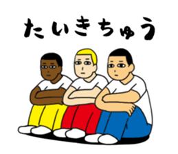 Poker face of athletes sticker #11216632