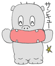 kabakichi of Hippopotamus sticker #11216798