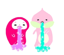 momoyan and hoppo sticker #11217582