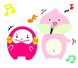 momoyan and hoppo sticker #11217589