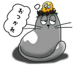 Cat and bird Fight!!!! sticker #11218003