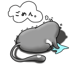 Cat and bird Fight!!!! sticker #11218024