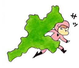 Mie dialect Kunoichi Mie-chan sticker #11218865