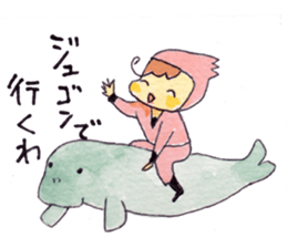 Mie dialect Kunoichi Mie-chan sticker #11218878