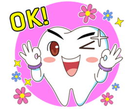 Dentists & the cute teeth sticker #11219441