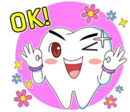 Dentists & the cute teeth sticker #11219441