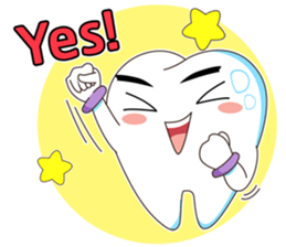 Dentists & the cute teeth sticker #11219442