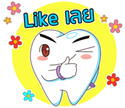 Dentists & the cute teeth sticker #11219446