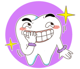 Dentists & the cute teeth sticker #11219454