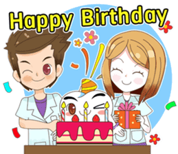 Dentists & the cute teeth sticker #11219473