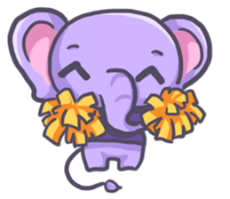 Violet Little Elephant (no text) sticker #11219640